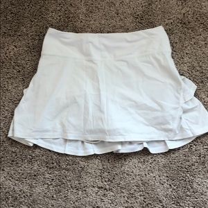 White Lululemon Tennis Skirt
